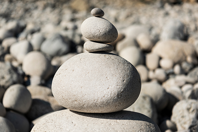Church Ope Cove pebble stack
