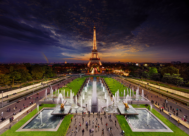 Day to Night Eiffel Tower