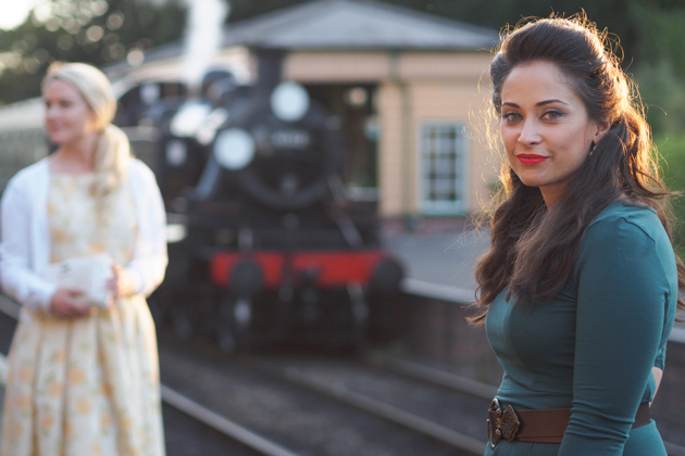 Photography events portrait shot at train station