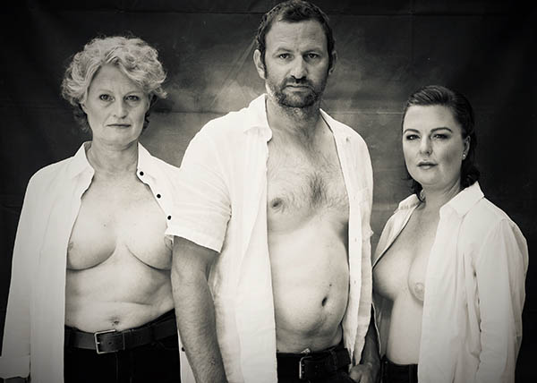 Richard, with two of the ladies who participated in the campaign