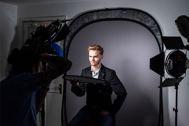 Headshots loop lighting set-up