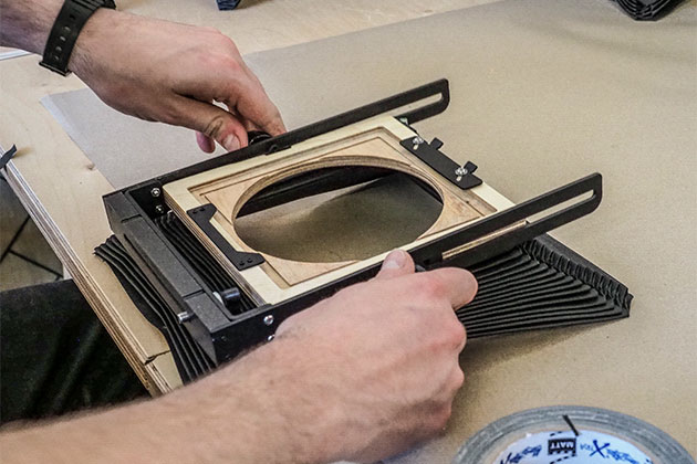 Intrepid Camera making bellows