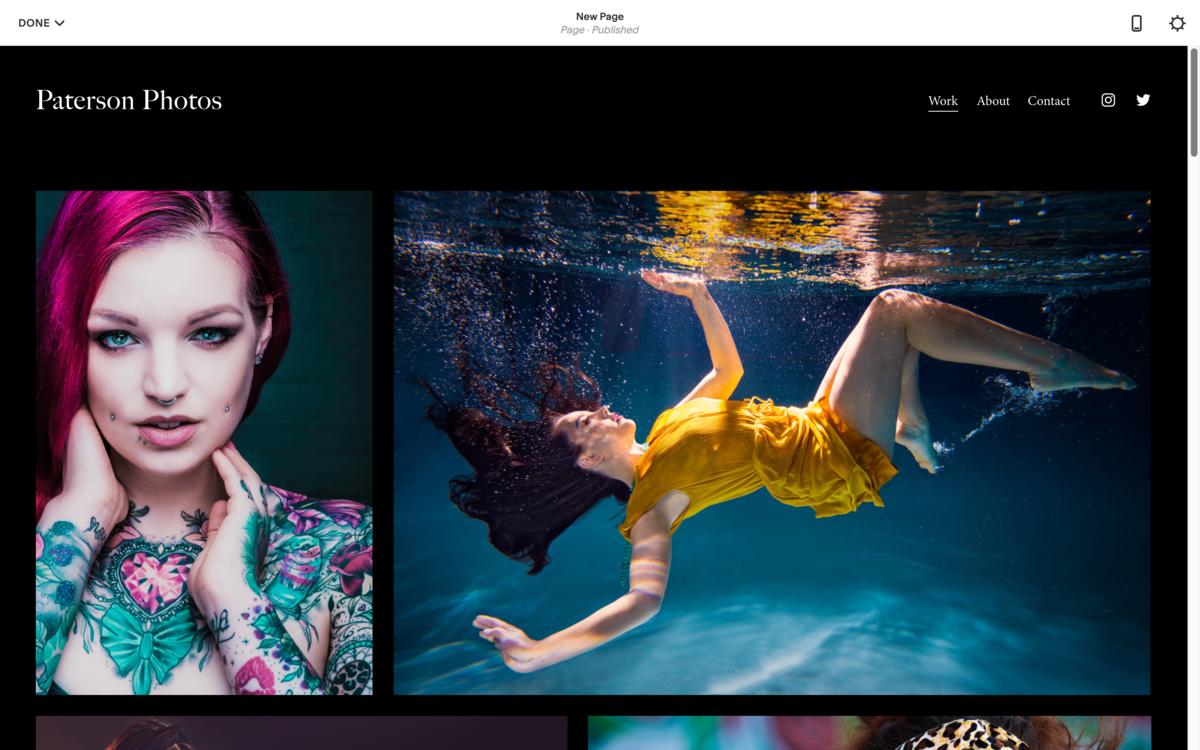 Squarespace is one of the most popular website builders and one of the easiest to use - build your own photography website