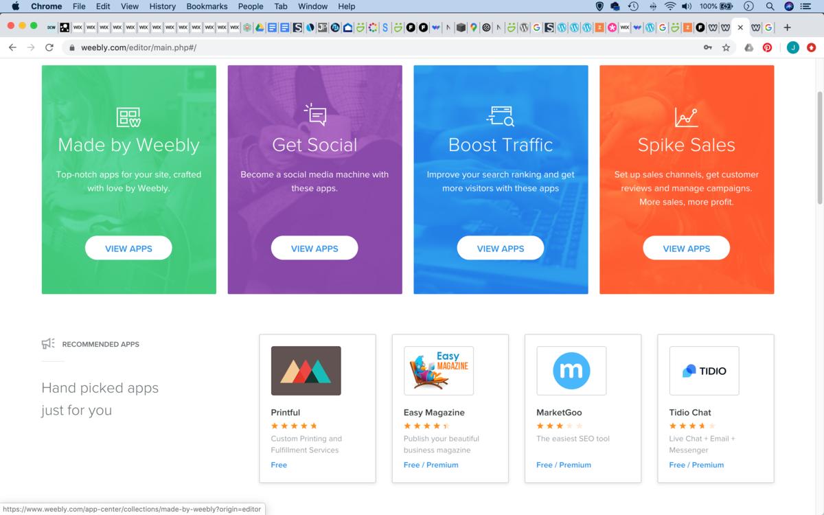 Weebly is a great option if you want to sell your photos, as it is strong on ecommerce - build your own photography website