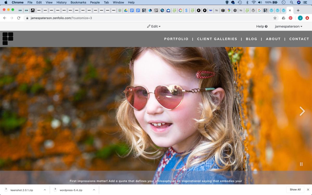 A great website builder geared towards photographers who want to sell prints