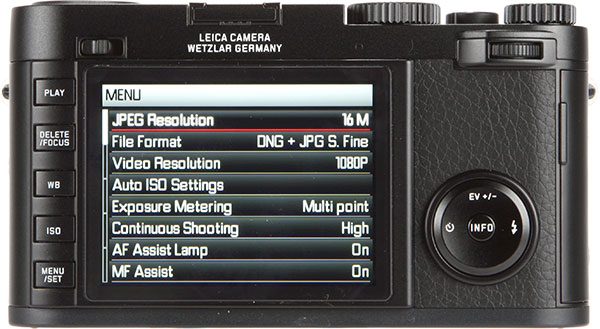 Leica X back view