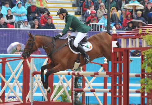 Aoife Clark riding Master Crusoe at the London 2012 Olympic Games