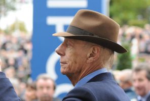 Sir Henry Cecil at Champions Day at Ascot on 20th October 2012