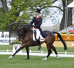 William Fox-Pitt (GBR) riding Oslo in the dressage of the Mitsubishi Motors Badminton Horse Trials 2013