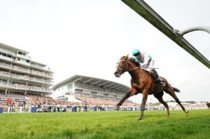 Investec Derby winner Workforce ridden by Ryan Moore