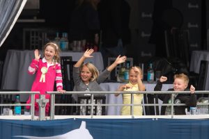 Young fans at the Global Champions Tour in London
