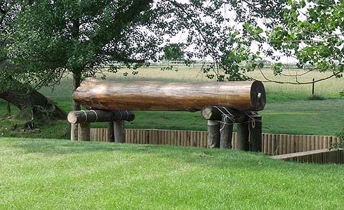 Burghley Horse Trials cross-country course: a new jump