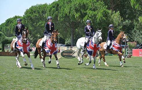 British pony eventing team gold medallists
