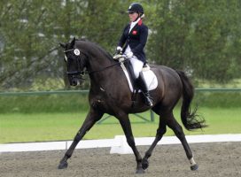 Sophie Wells riding Valerius