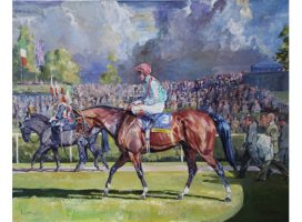 Frankel painting by Daniel Crane