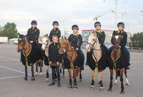Oakley Hunt West Prince Philip Cup team at the NEC, Birmingham