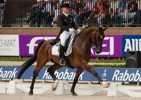 Isabell Werth riding El Santo NRW at European Championship Dressage 2011