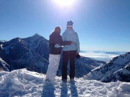 Lauren Shannon skiing in Utah, Christmas 2013