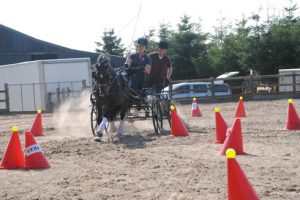 Emily Ham and Mr J doing cones