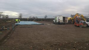 Work on Lauren Shannon's new yard
