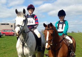 Harry and Alice Homer enjoy a spot of hunter trialing