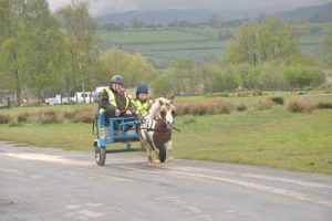 Fenton Kirkland and his grandad out driving on Llangorse Common