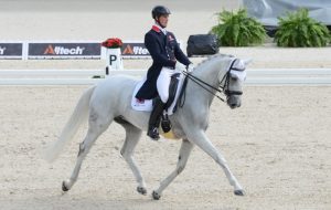 Dressage rider Micheal Eilberg riding Half Moon Delphi