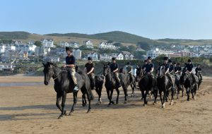 THE KINGÕS TROOP ROYAL HORSE ARTILLERY  EQUESTRIAN EXERCISE IN WOOLACOMBE