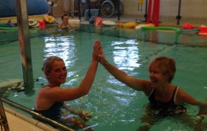 Reliving the high five with Sue