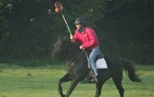 Jason has been teaching riders about maintaining a contact without hanging on