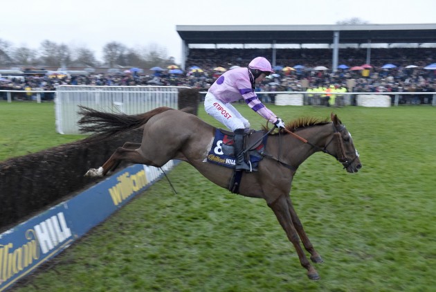 Noel Fehily partners Silviniaco Conti to the combination's second King George VI victory at Kempton in 2014
