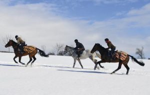 riding on snow