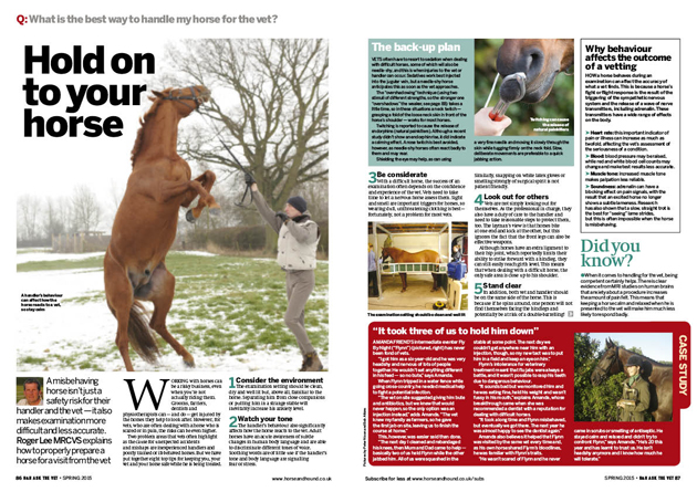 Handling for the vet