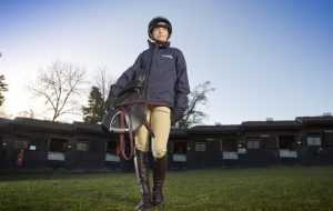 From peddle power to horse power – Victoria Pendleton starts her challenge with Betfair to become a jockey.