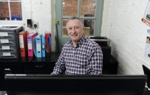 Richard Davison during his Guest Editor's week, taken at Richard Davison's yard (Combridge Farm), Combridge near Uttoxeter in Staffordshire, UK; on 5 February 2015