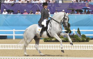Juan Manuel Munoz Diaz riding Andalusian stallion Fuego