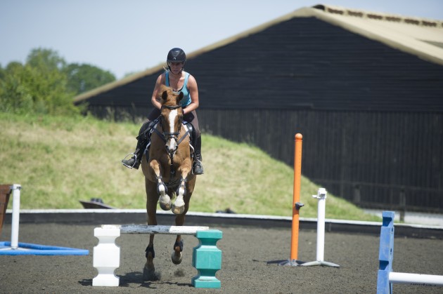 Training day at Boomerang equestrian center cross-country
