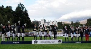 Medal podium at Blair Europeans