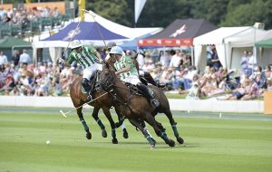 The Veuve Clicquot Gold Cup for the British Open Polo Championship between King Power and Dubai (3, Diego Cavanagh&Bk, Adolfo Cambiaso) at Cowdray Park Polo Club in Midhurst, West Sussex, UK on 20 July 2014