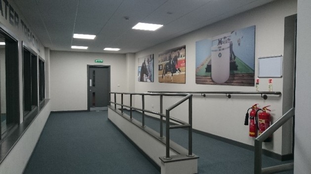 upstairs