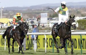 Many Clouds winning the 2015 Grand National at Aintree