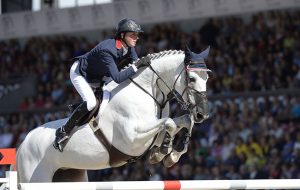 Ben Maher riding Cella at the 2013 European Championships