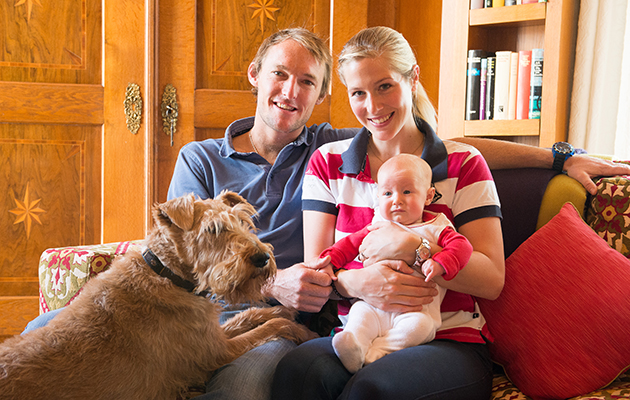 Laura Tomlinson feature shoot family and new born baby - Eastington House, Ampney St Peter, Gloucestershire, United Kingdom - 28 October 2014