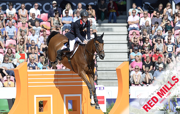 Scott BRASH riding Hello Sanctos (CH) GBR in the Individual Final of the FEI European Championship in Herning, Denmark in August 2013