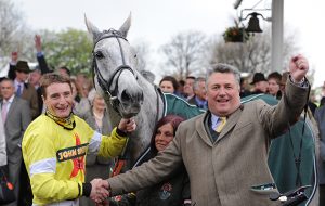 Paul Nicholls, pictured with Neptune Collonges after winning the long-awaited Grand National title in 2012