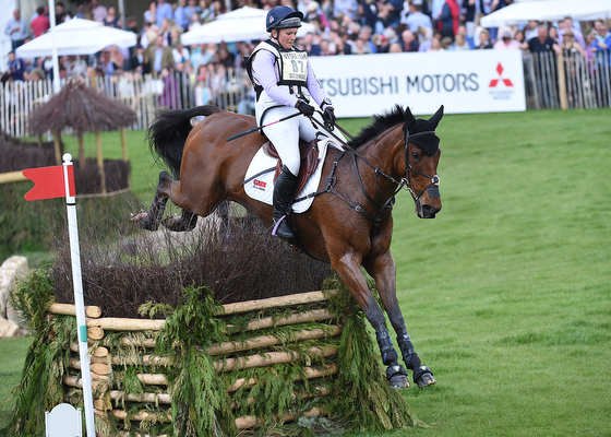 Gemma Tattersall riding Arctic Soul GBR during the Cross Country phase of The Mitsubishi Motors Badminton Horse Trials at Badminton in Gloucestershire, UK on 7th May 2016