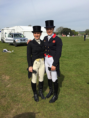 With my cousin Tina Cook after our tests