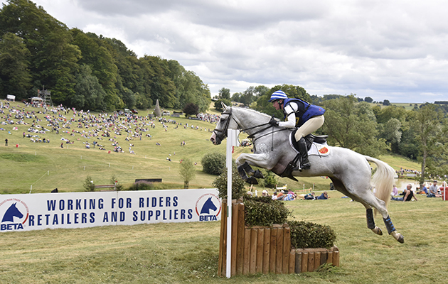 Olivia Wilmot riding ZEBEDEE DE FOJA at the Festival of British Eventing