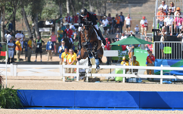 Nick Skelton GBR riding Big Star, during the 1st Qualifier of the individual Show Jumping competition at the Olympic Equestrian Centre in Deodoro near Rio, Brazil on 14th August 2016