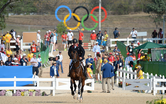 Nick Skelton GBR riding Big Star in the Individual Final of the Show Jumping  Competition at the Olympic Equestrian Centre in Deodoro near Rio, Brazil on 19th August 2016
